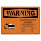Signmission OSHA Warning Sign, 3.5" Height, 5" Width, Electrocution Hazard Crane, Landscape, WS-D-35-L-12594 OS-WS-D-35-L-12594 - alternate 1